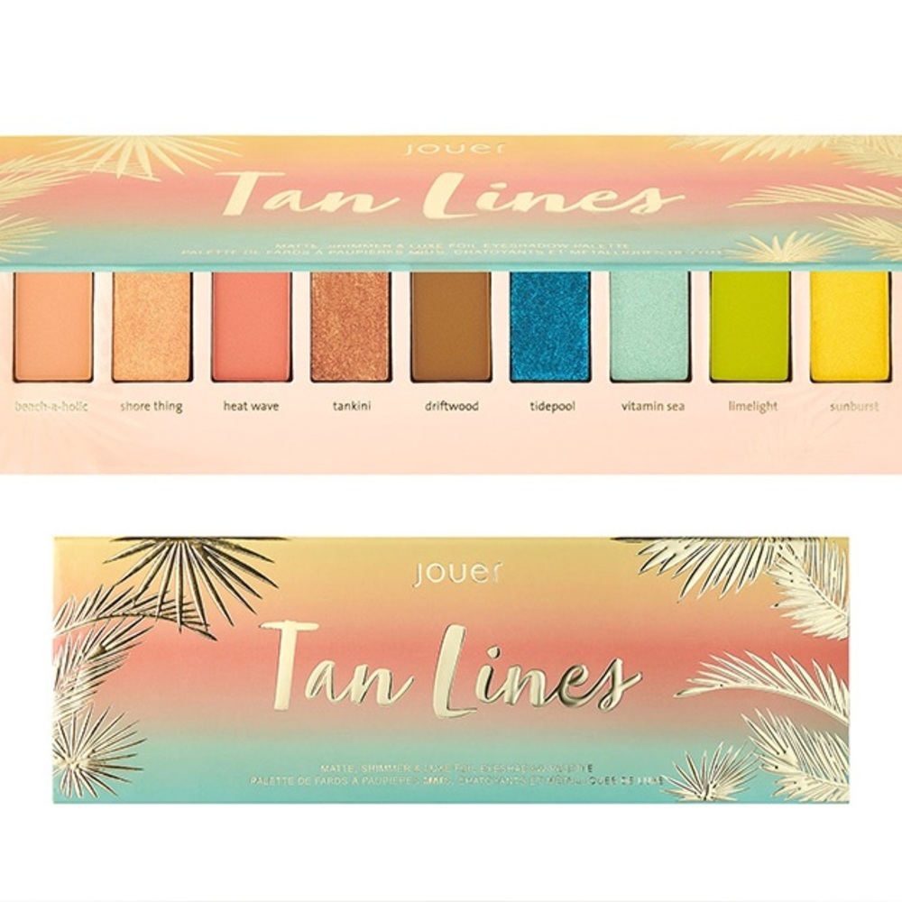 NIB JOUER COSMETICS Tan Lines Collection 9 Eyeshadow Palette